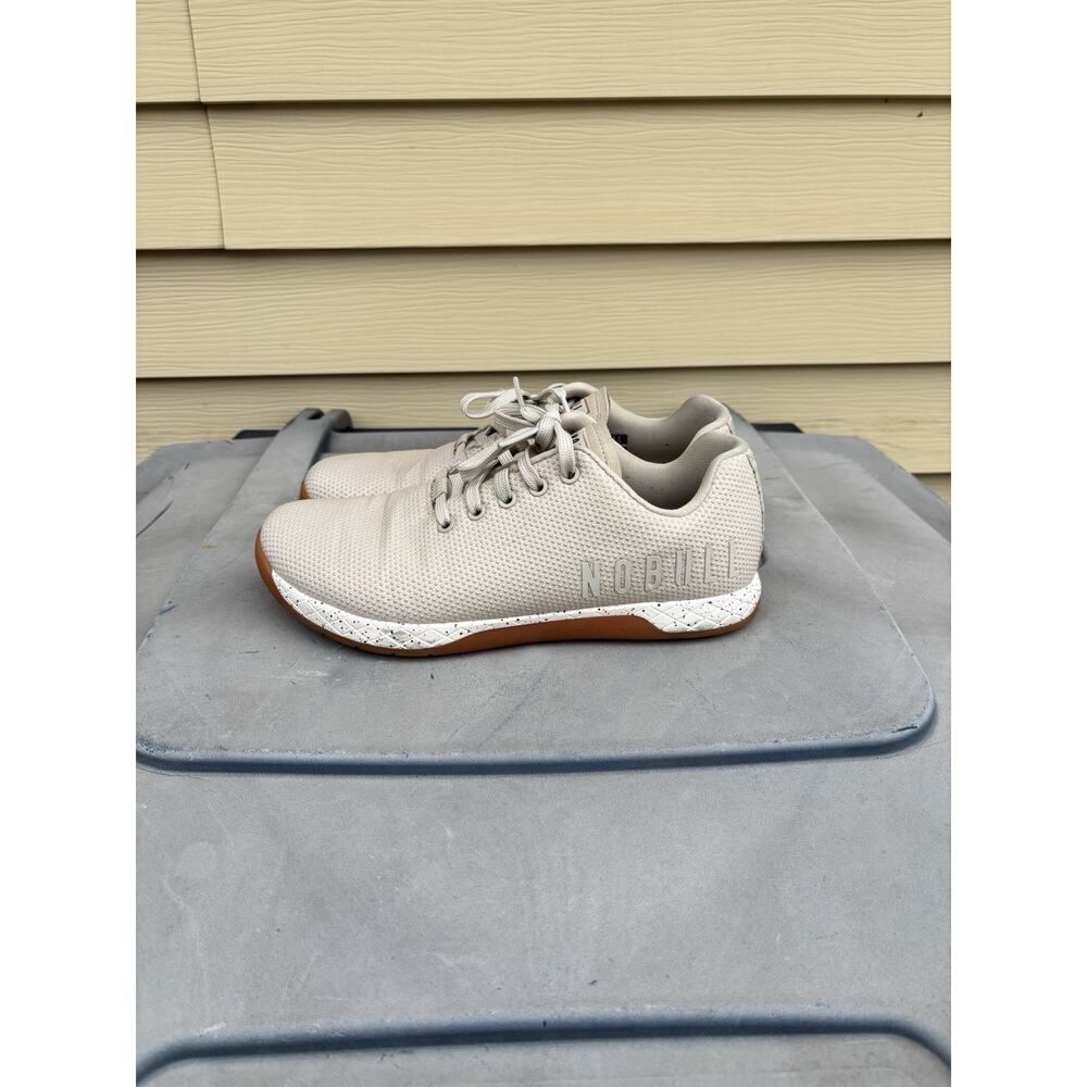 Nobulll Men's Shoes Size 8.5 Beige Workout Weightlifting Training